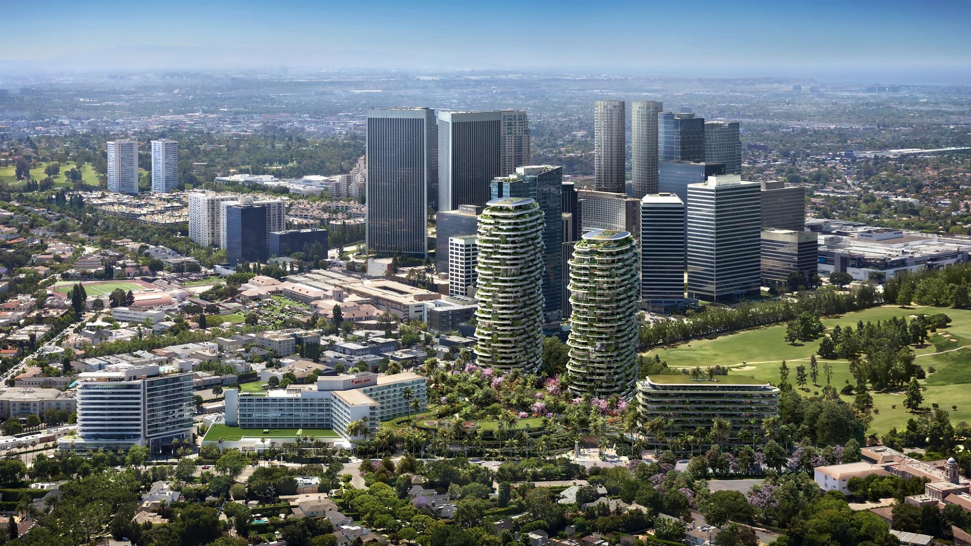 Fresh renderings for the $2-billion One Beverly Hills